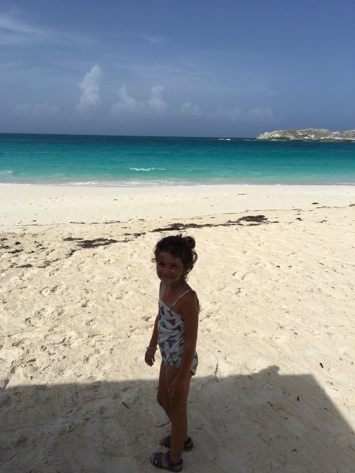 The beach at Compass Cay