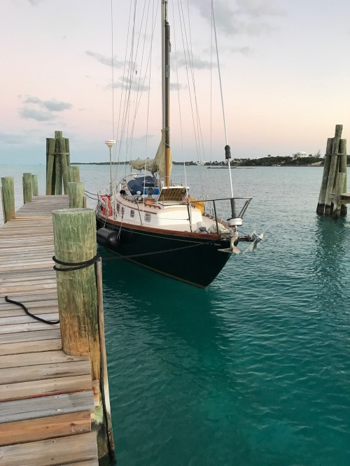 Antares at the marina in Georgetown